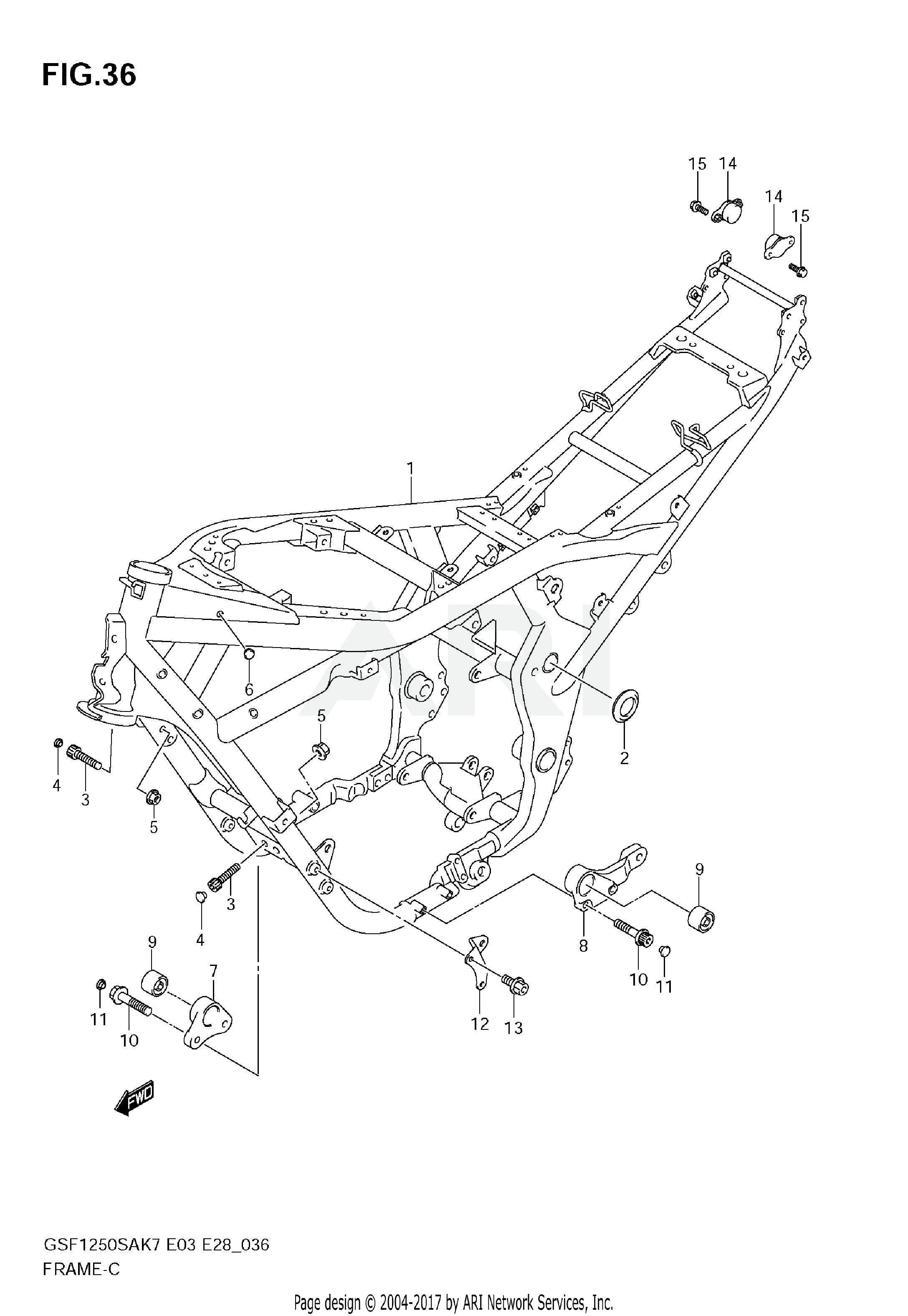 FRAME (MODEL K7/K8)