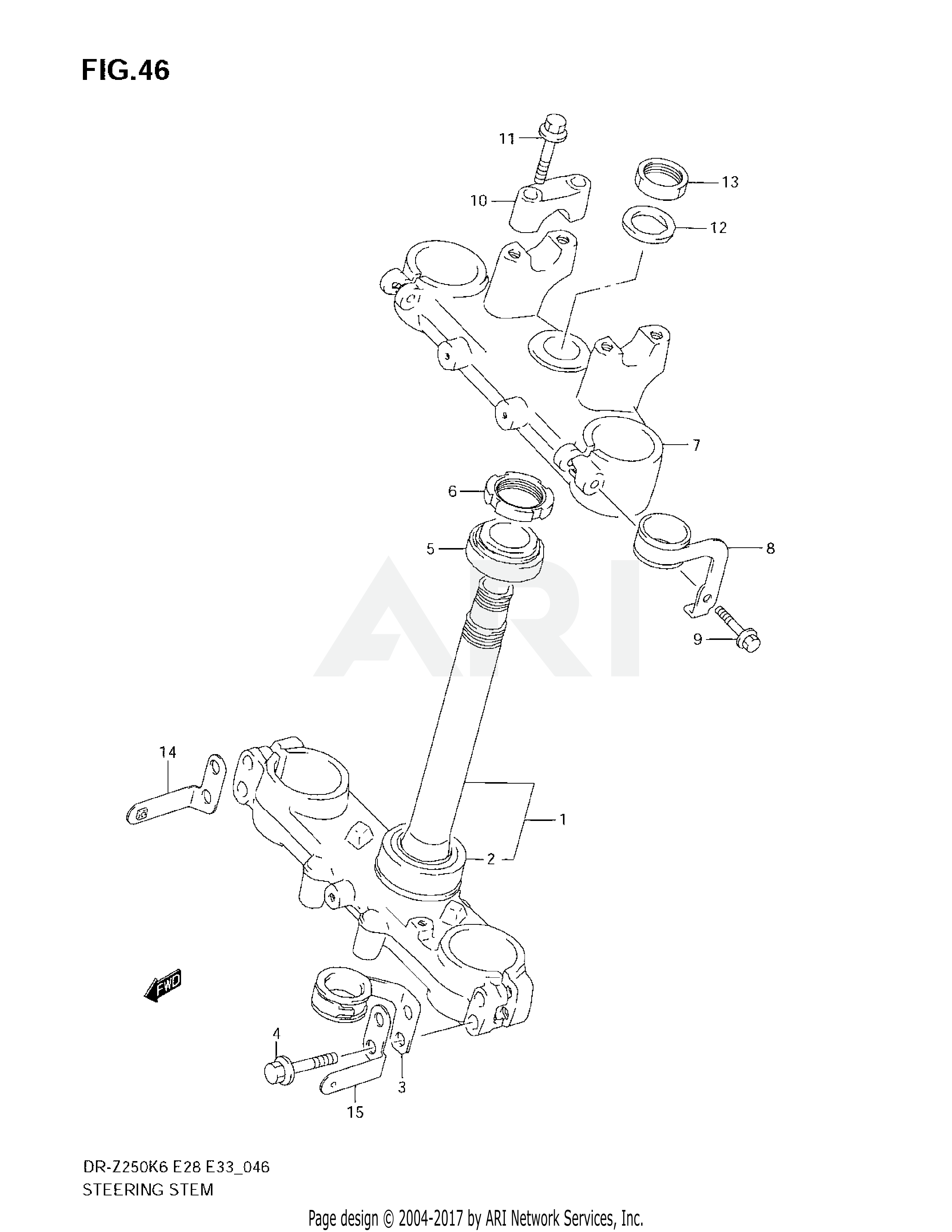 STEERING STEM (E28)