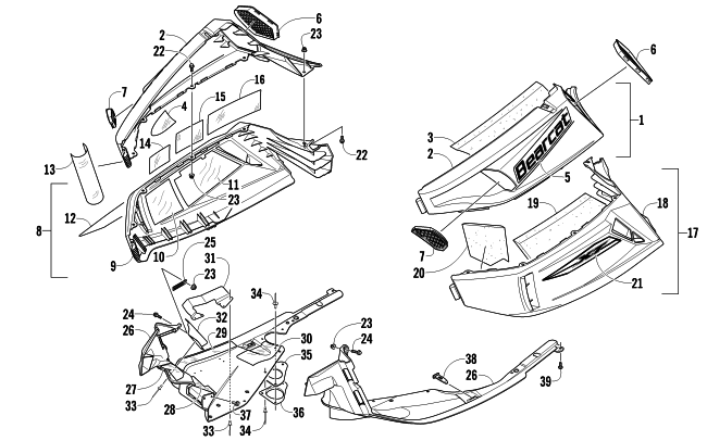 SKID PLATE AND SIDE PANEL ASSEMBLY