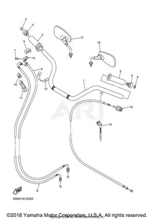 STEERING HANDLE CABLE