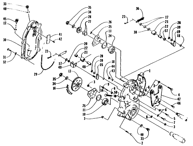 DRIVE/DROPCASE ASSEMBLY