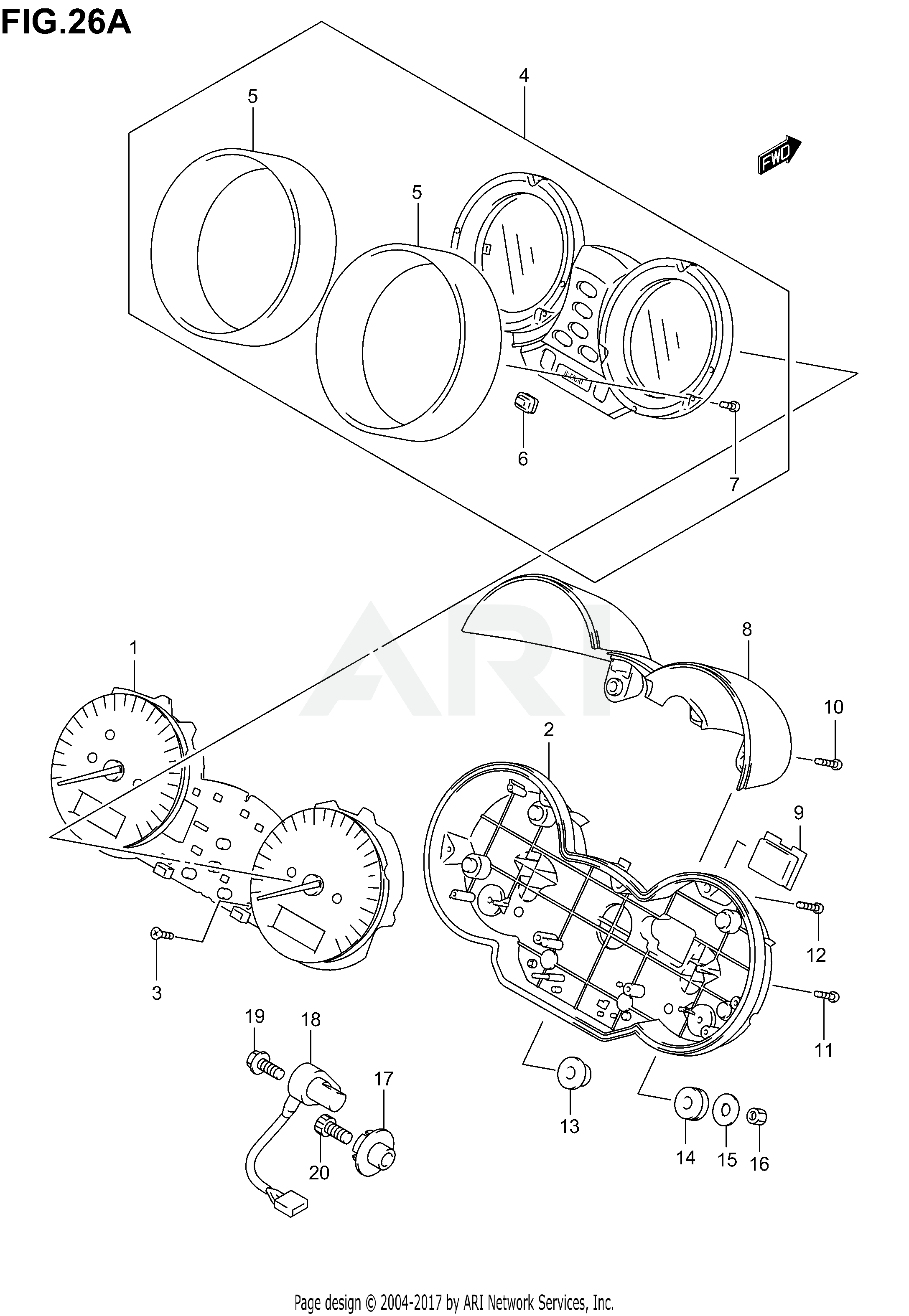 SPEEDOMETER (GSF1200SK2/SK3/SK4/SK5)