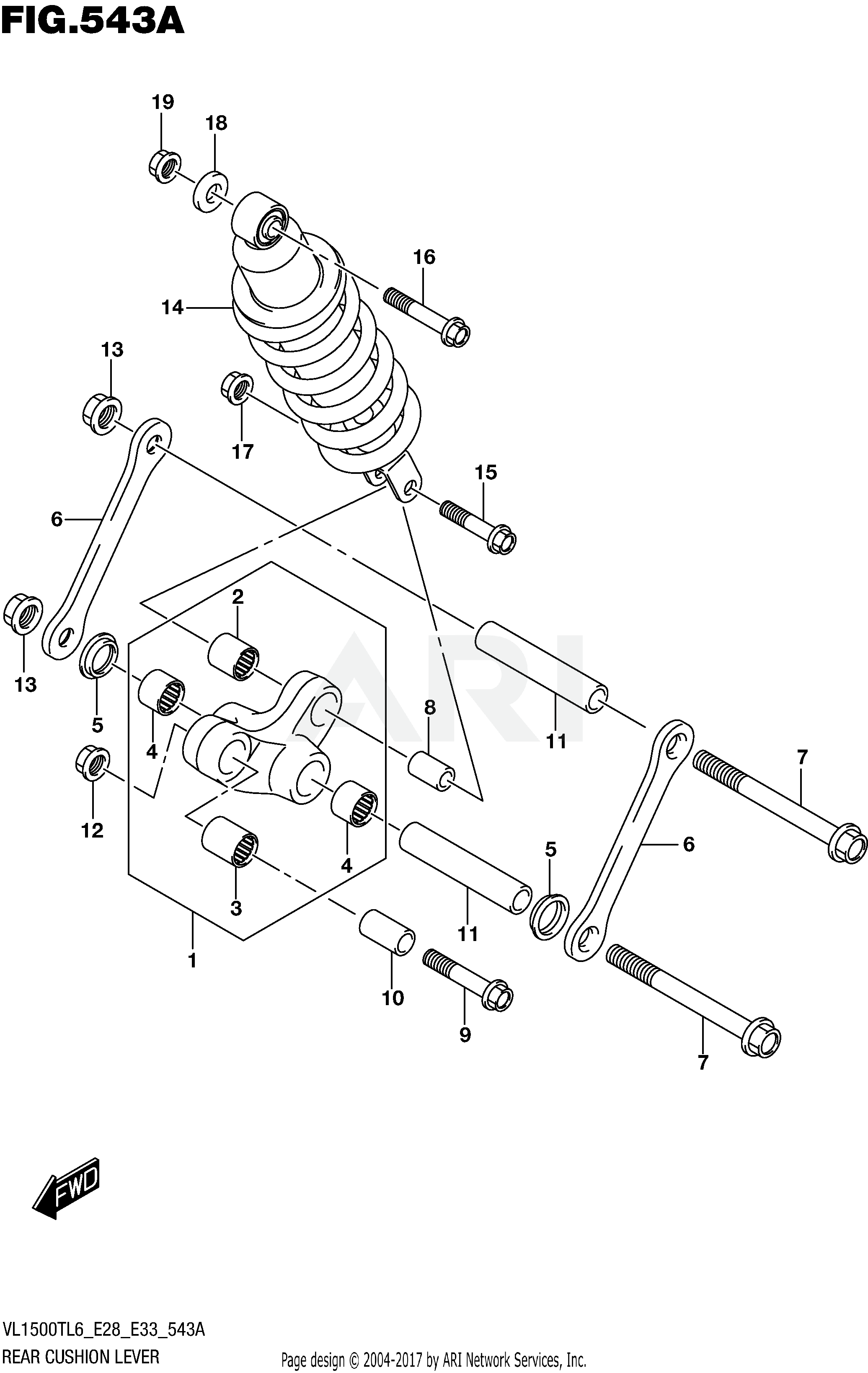 REAR CUSHION LEVER