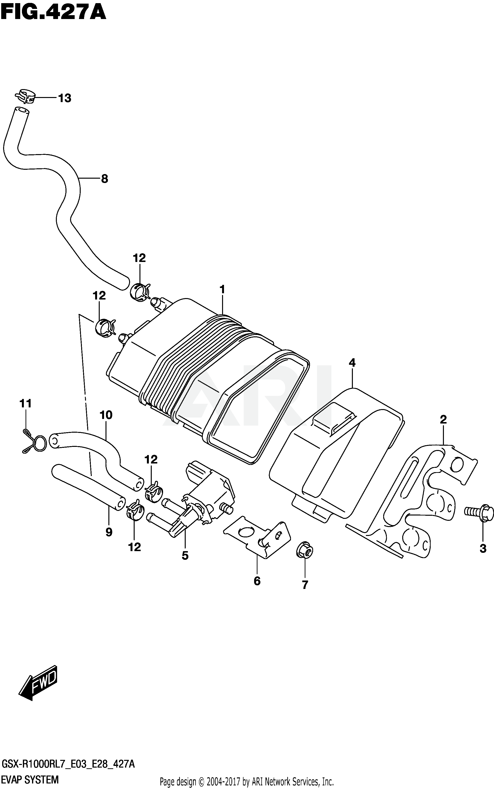 EVAP SYSTEM (GSX-R1000RL7 E33)