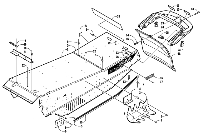 TUNNEL AND REAR BUMPER