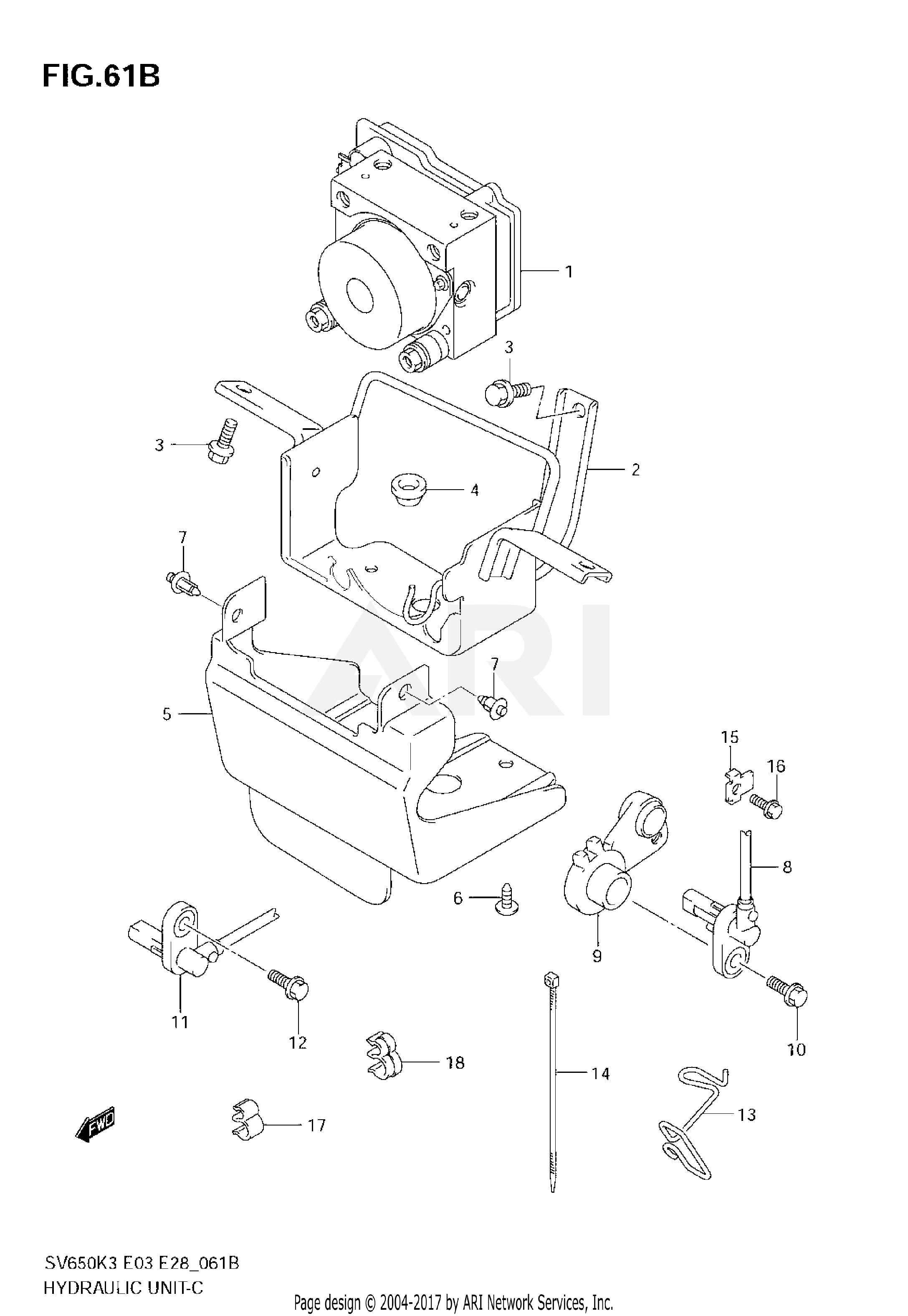 HYDRAULIC UNIT(SV650AK7/SAK7)