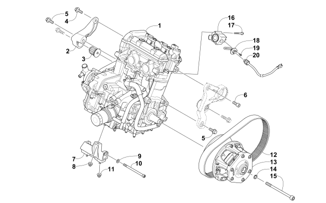 ENGINE AND RELATED PARTS