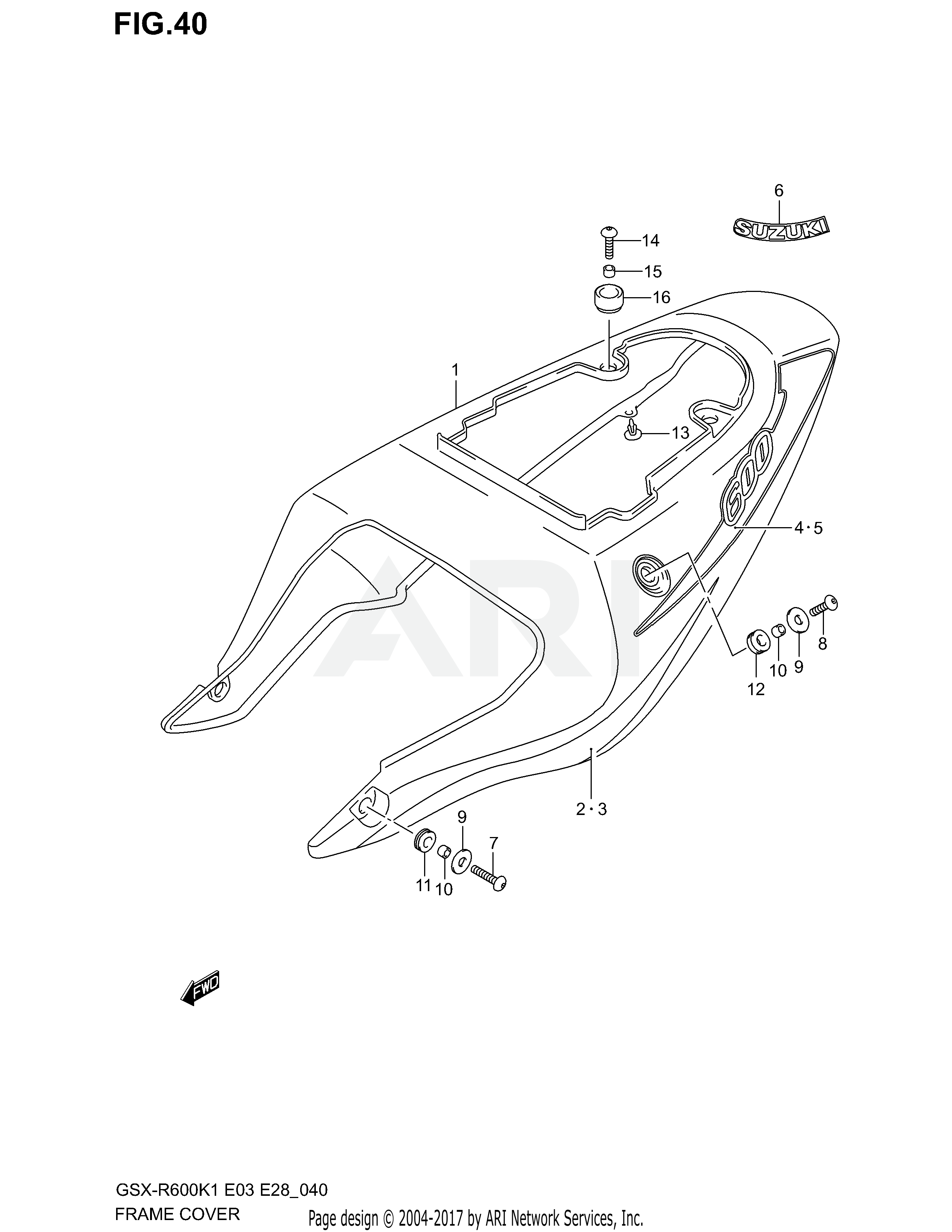 FRAME COVER (MODEL K1)