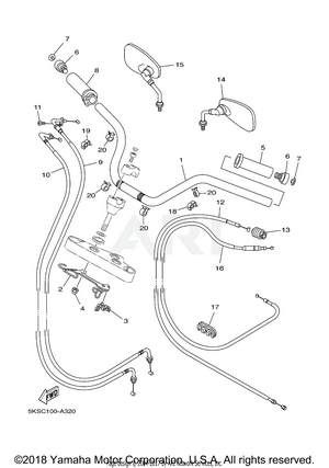 STEERING HANDLE CABLE