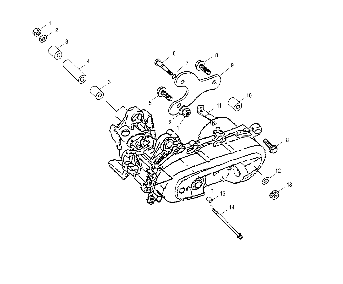 ENGINE BRACKET - A02EA05CA (4970887088A14)