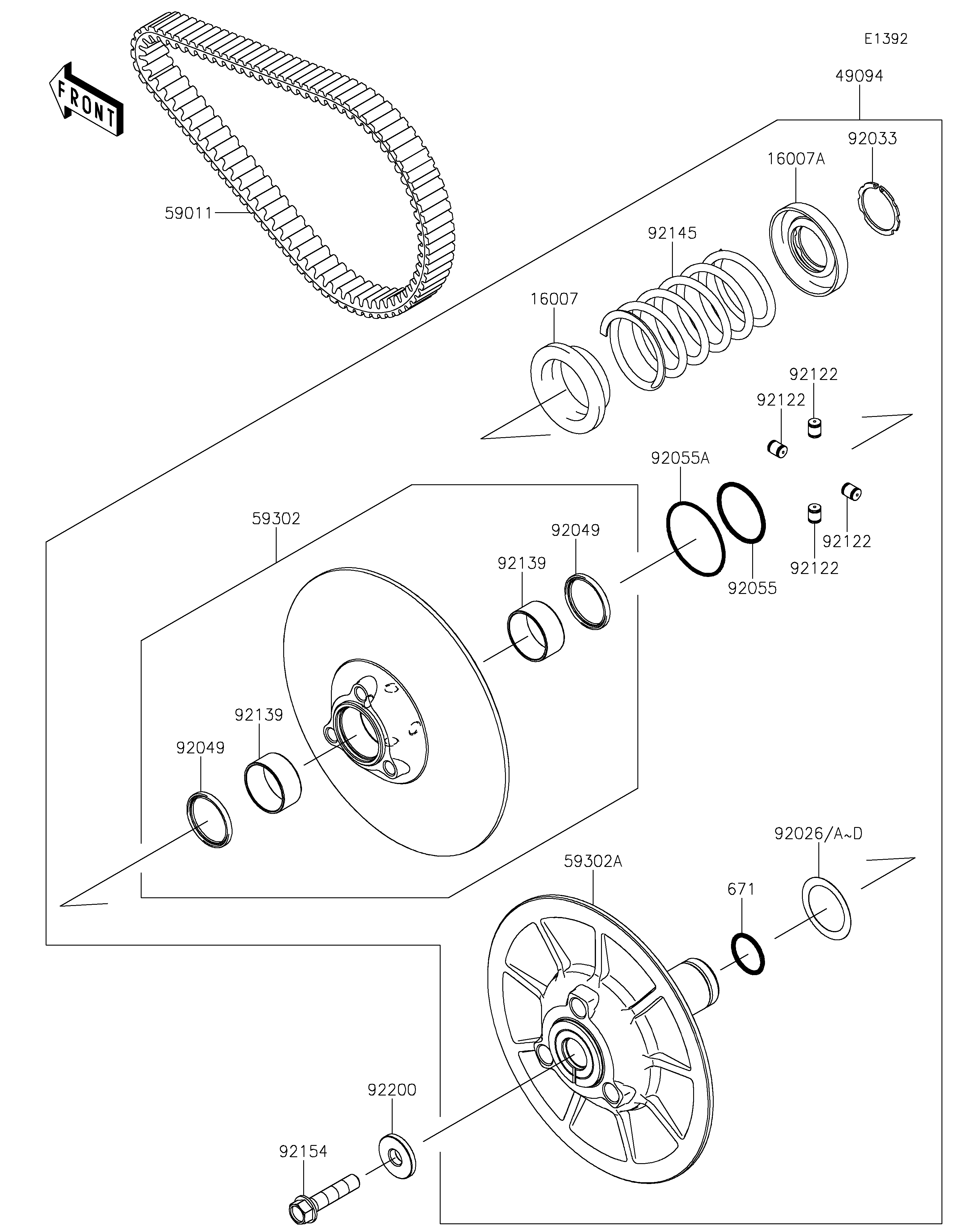 Driven Converter/Drive Belt