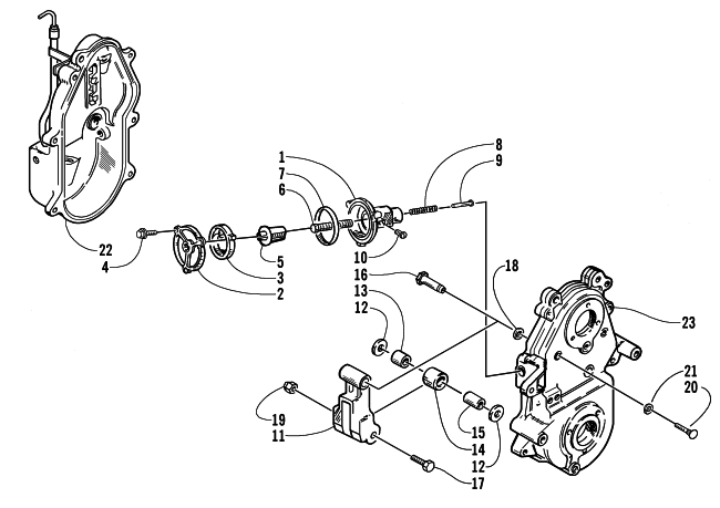 DROPCASE CHAIN TENSION ASSEMBLY (OPTIONAL)