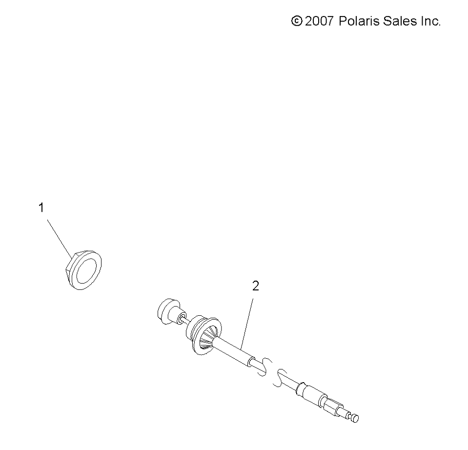 ENGINE, CHOKE CABLE - A08BG50AA (49ATVCABLE08SCRAM)