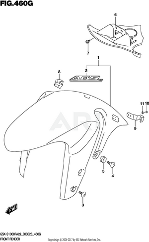 FRONT FENDER (GSX-S1000FZAL9 E03)