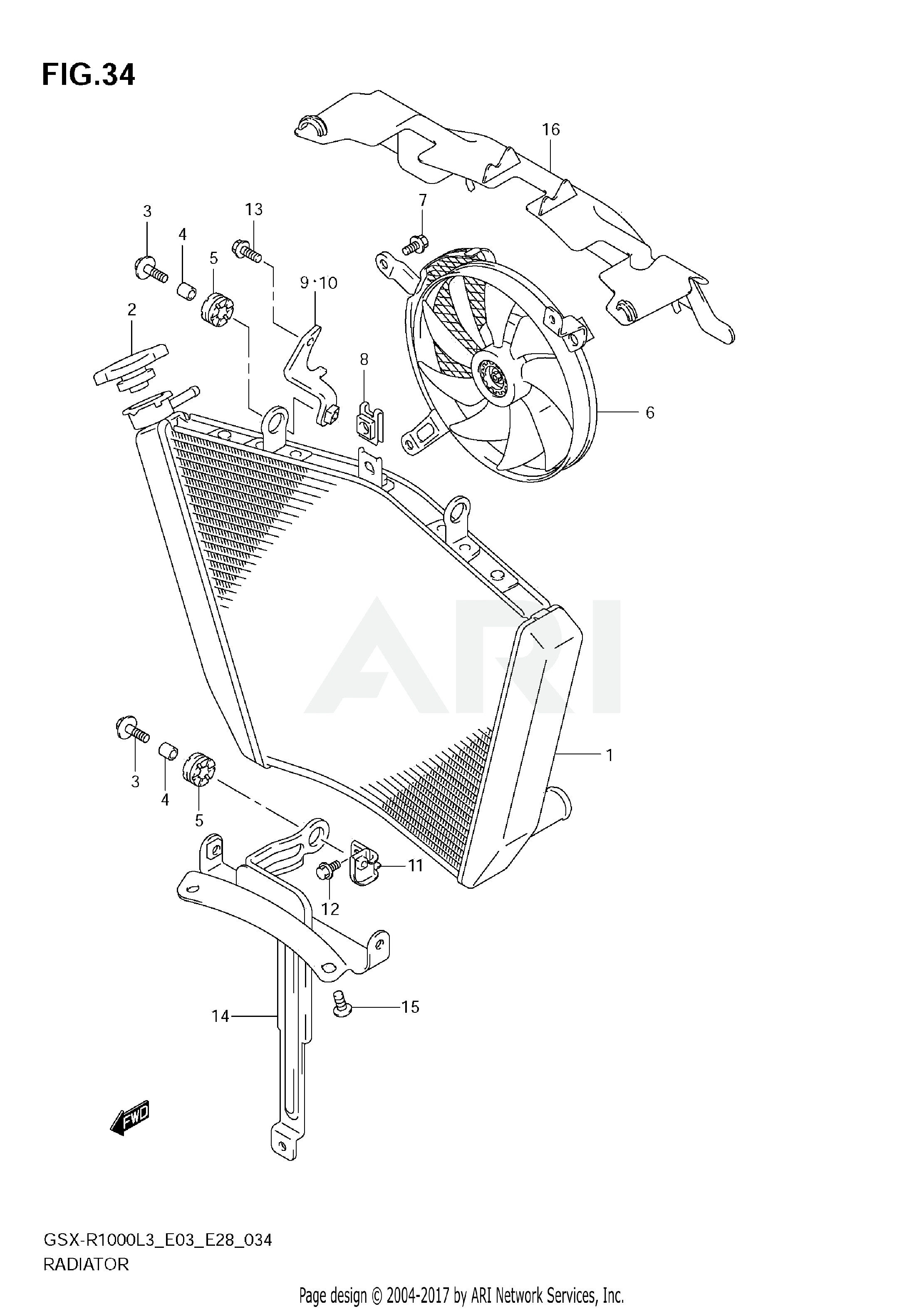 RADIATOR (GSX-R1000L3 E03)