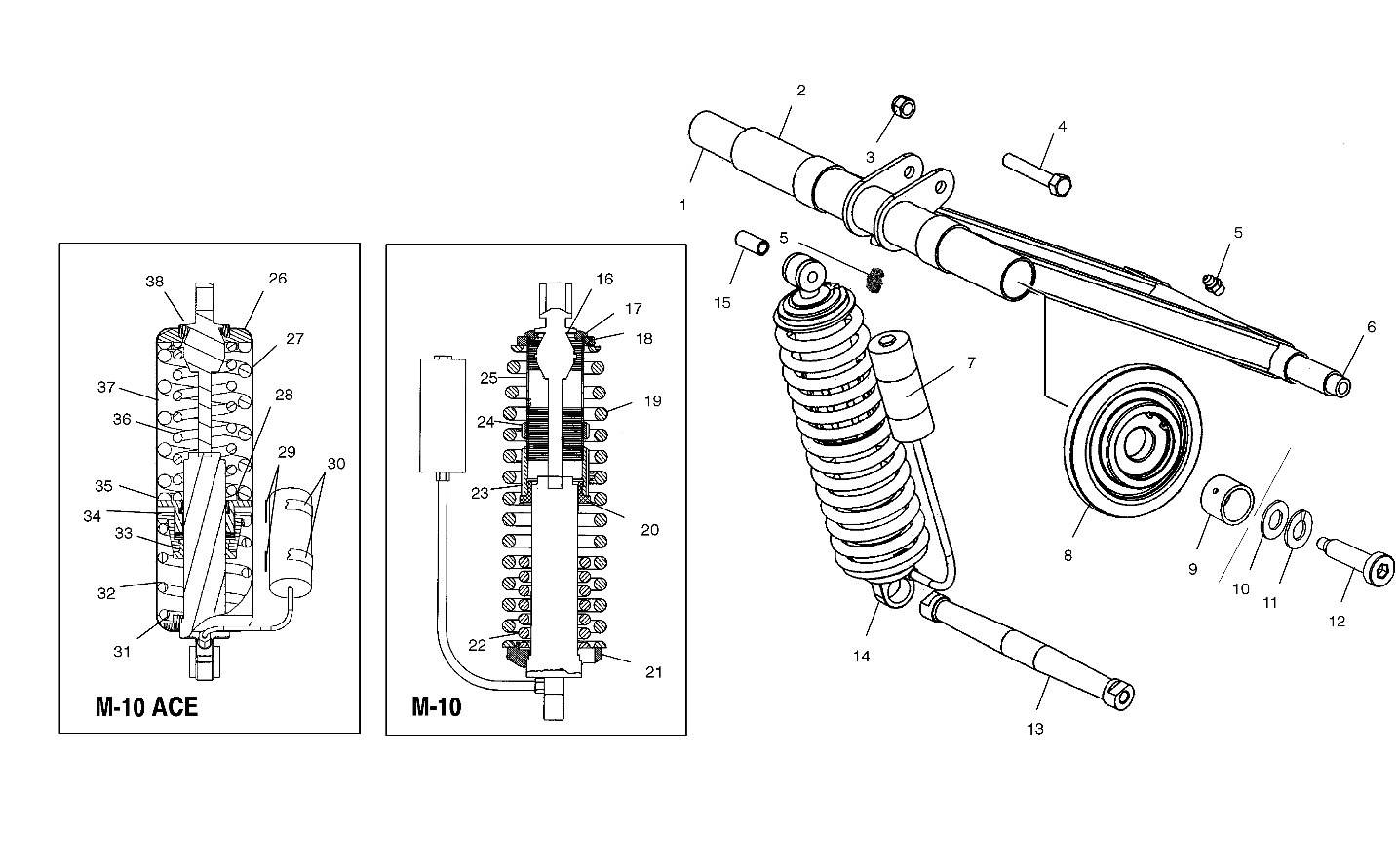 REAR TORQUE ARM (M-10) - S03NF5CS/6ES-S03NE5CS/6ES (4977827782B14)