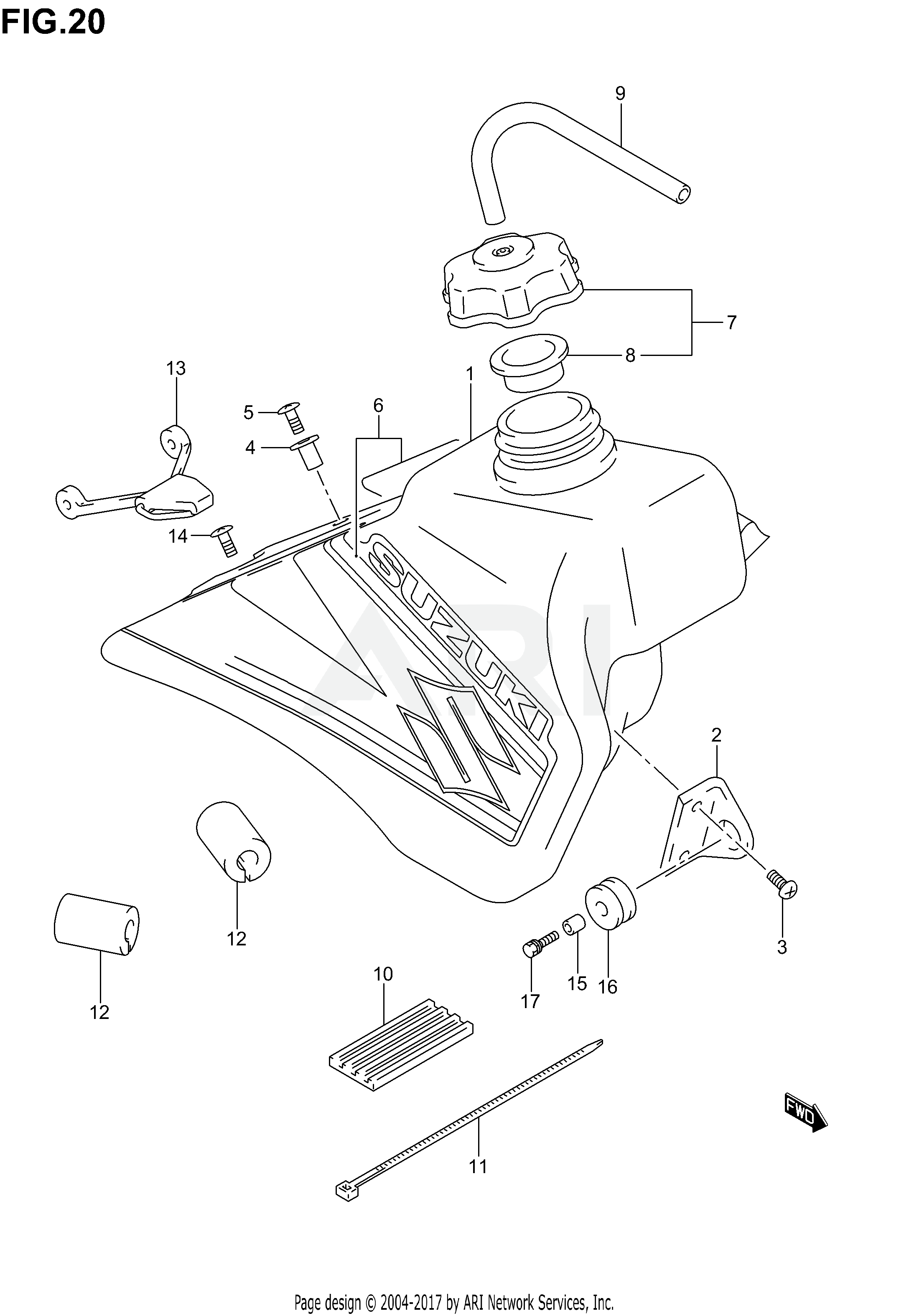 FUEL TANK (MODEL K2)