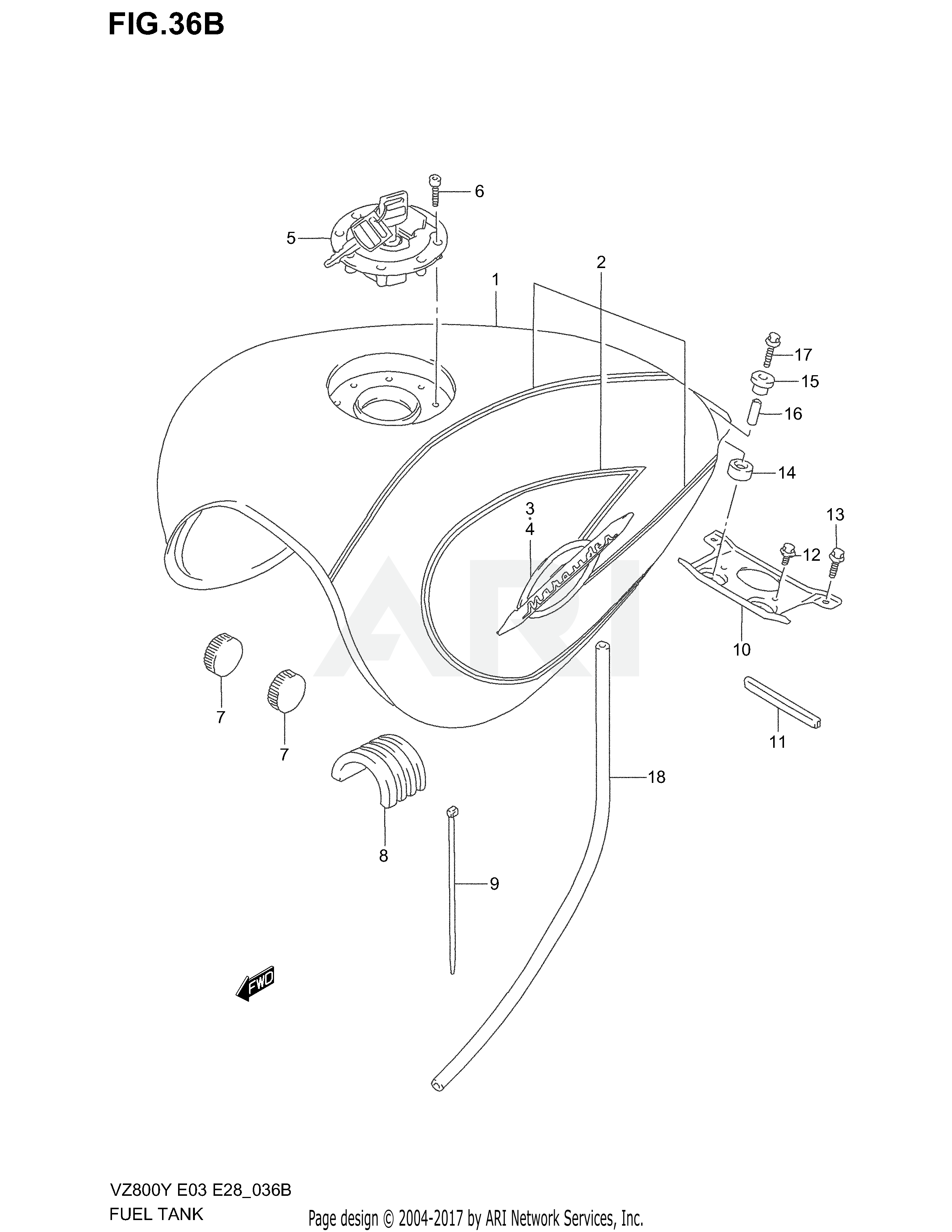 FUEL TANK (MODEL X)