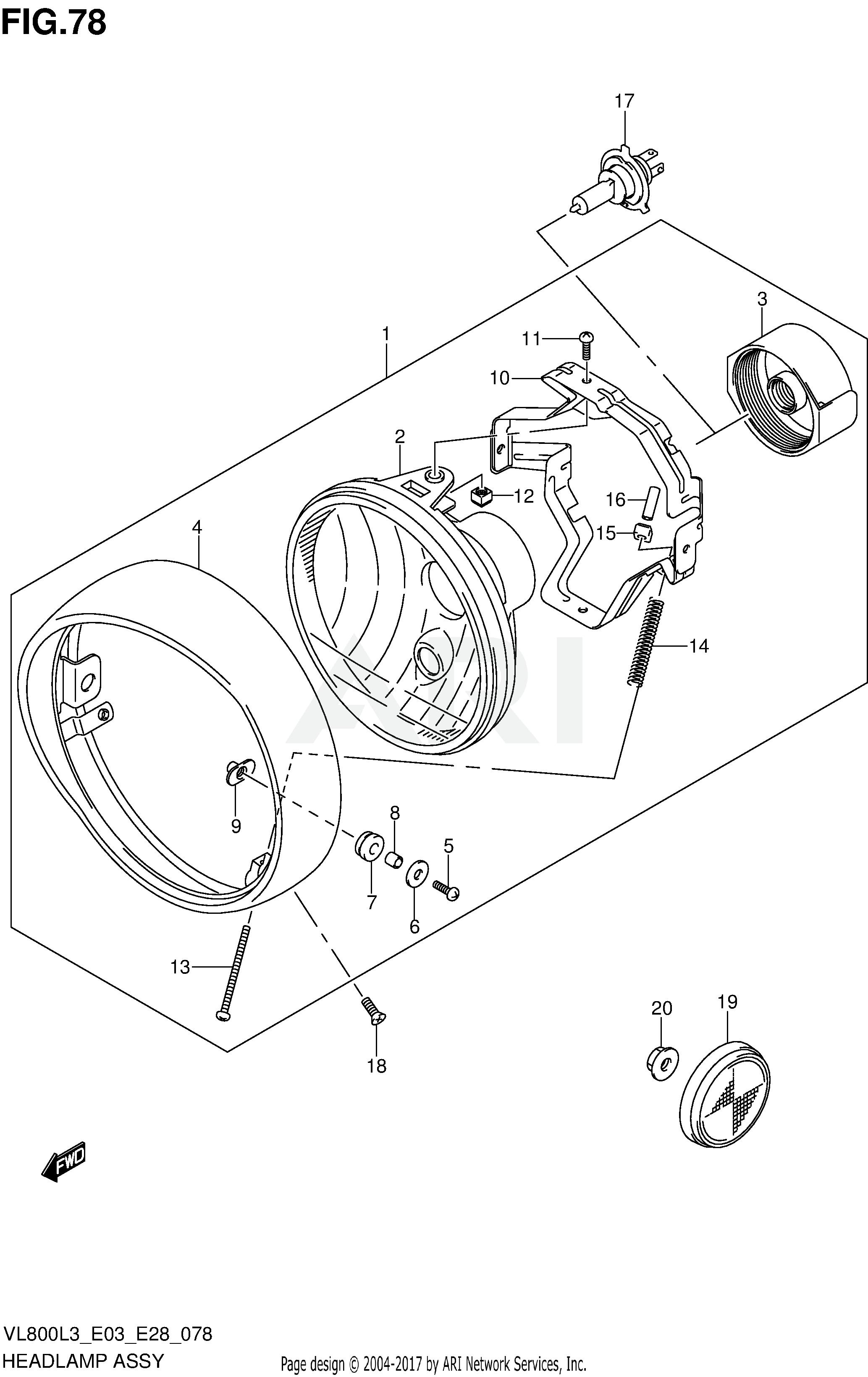 HEADLAMP ASSY