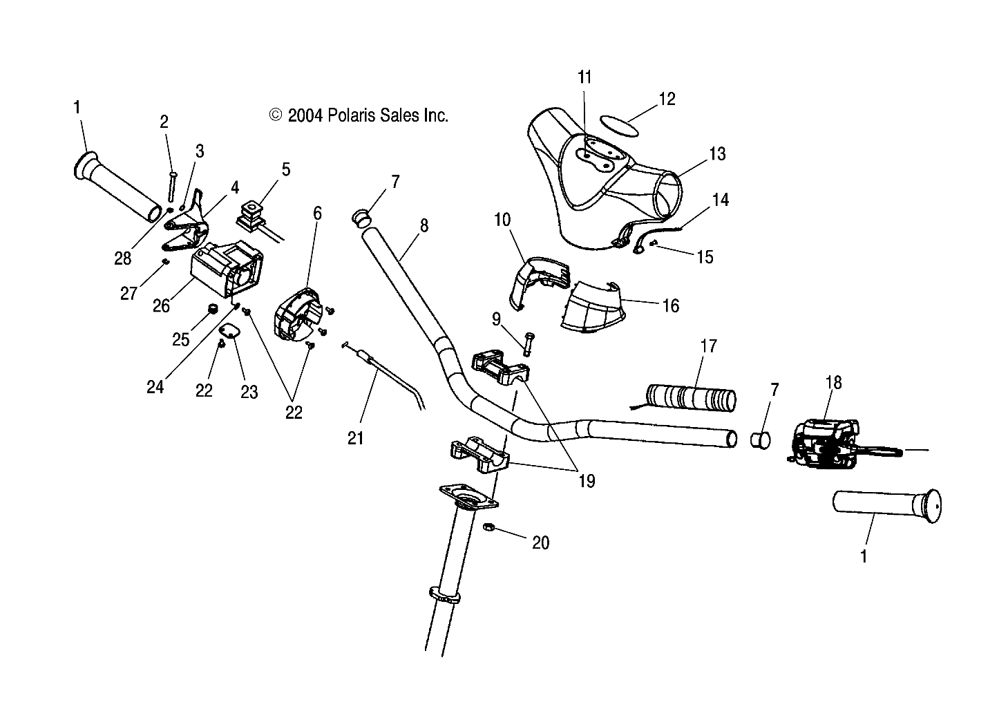 HANDLEBAR - S05ND4BS (4992649264B06)