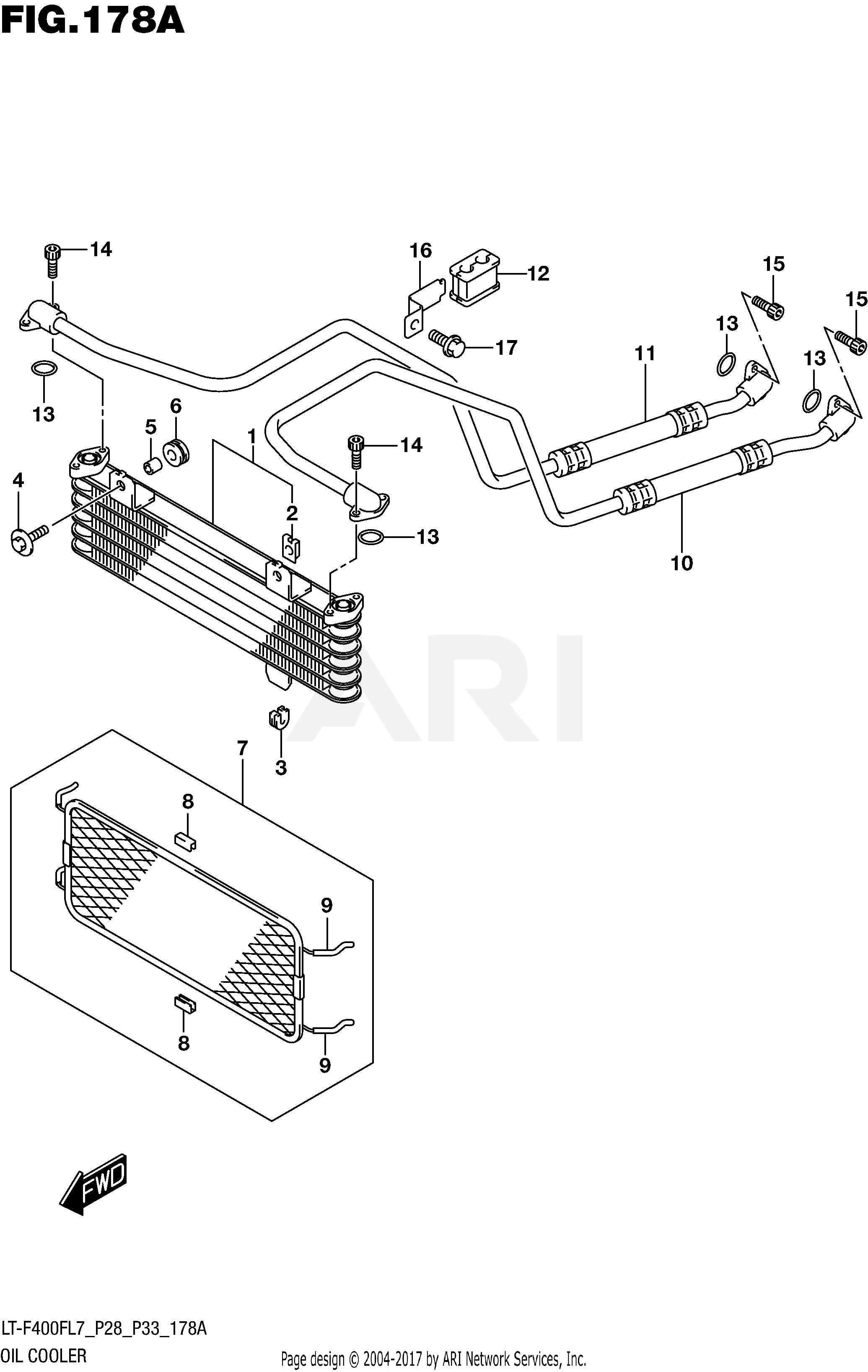 OIL COOLER (LT-F400FL7 P28)