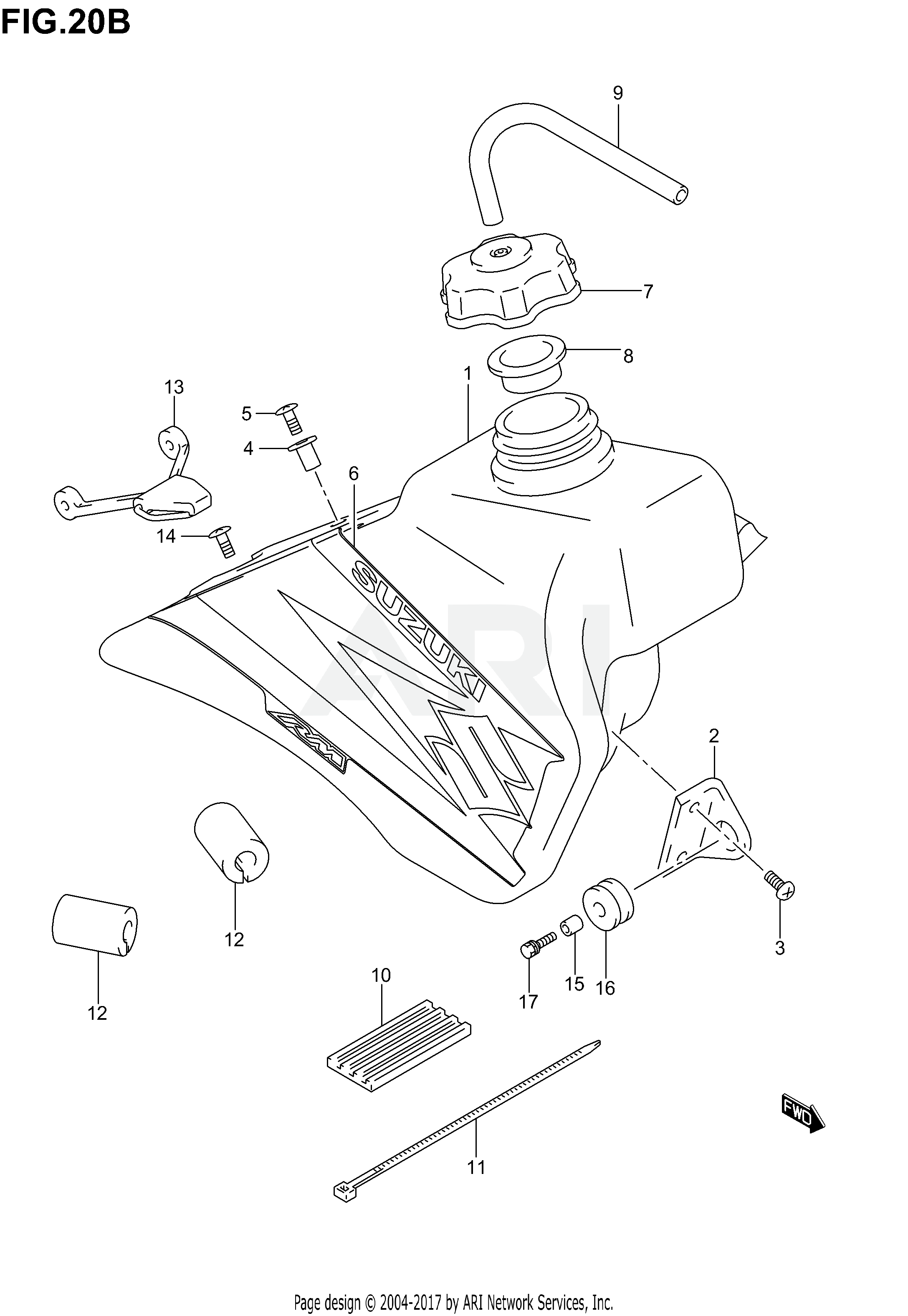 FUEL TANK (MODEL K4)