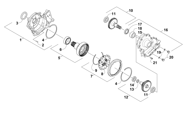 GEARCASE ASSEMBLY