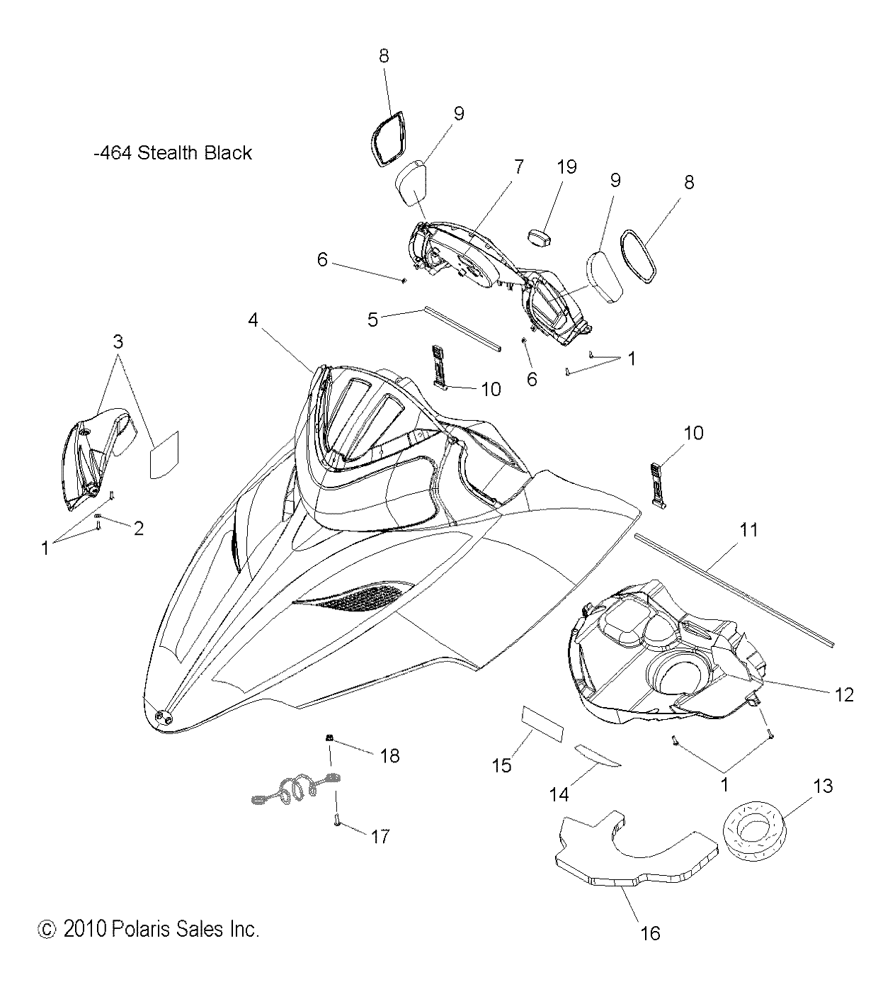 BODY, HOOD ASM. - S11PS6HSA/HSL (49SNOWHOOD11600SB)