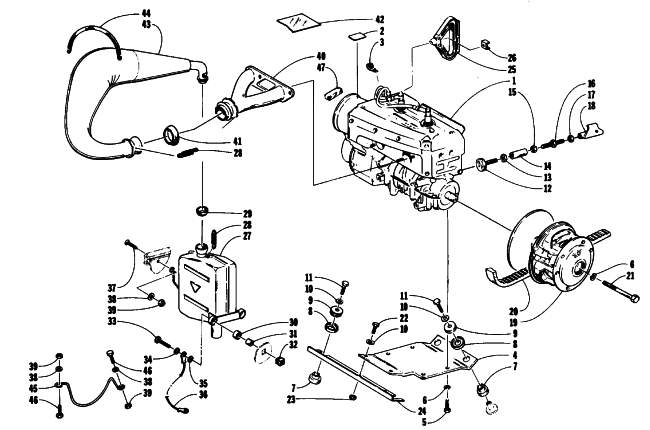 ENGINE AND RELATED PARTS