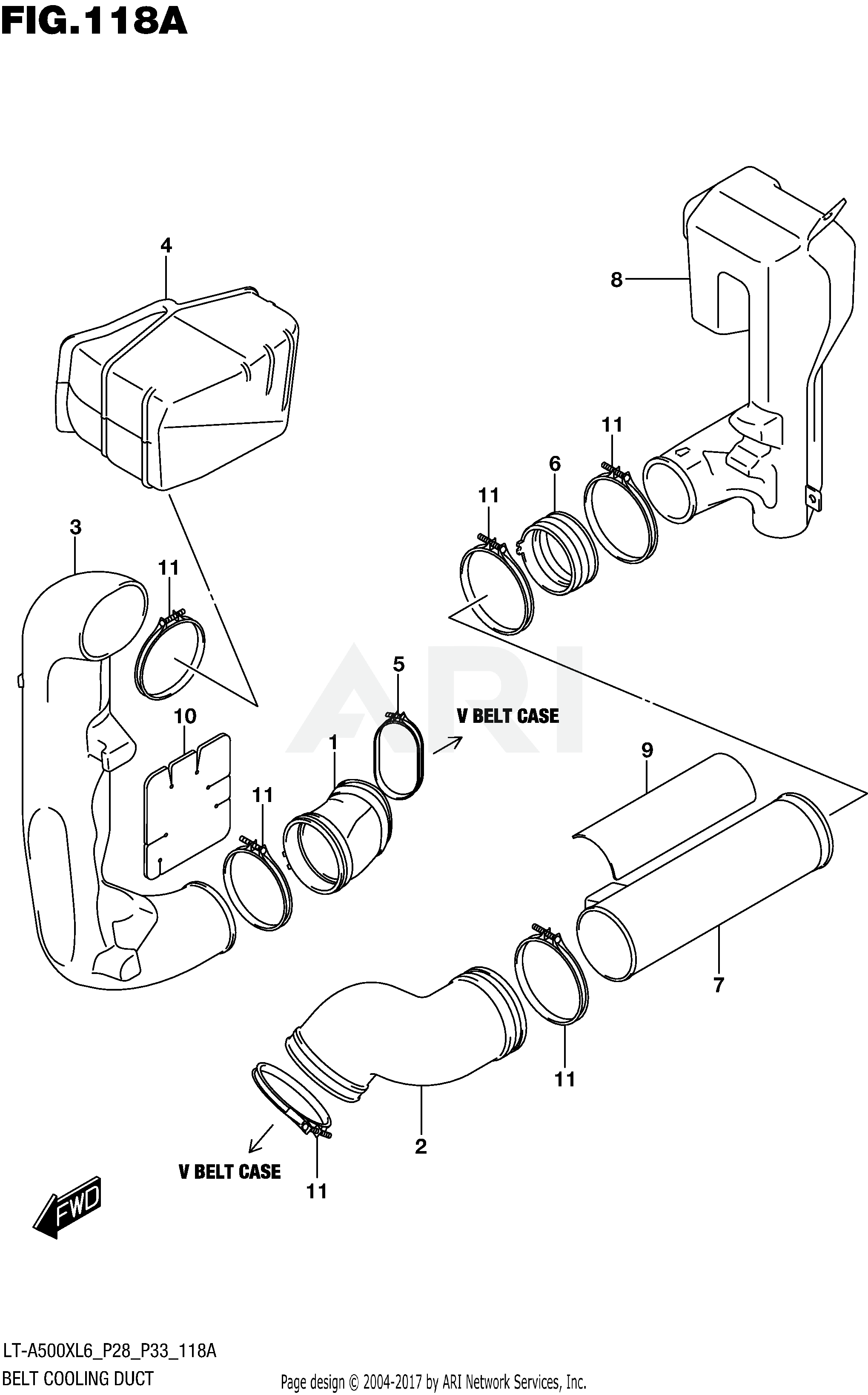 BELT COOLING DUCT