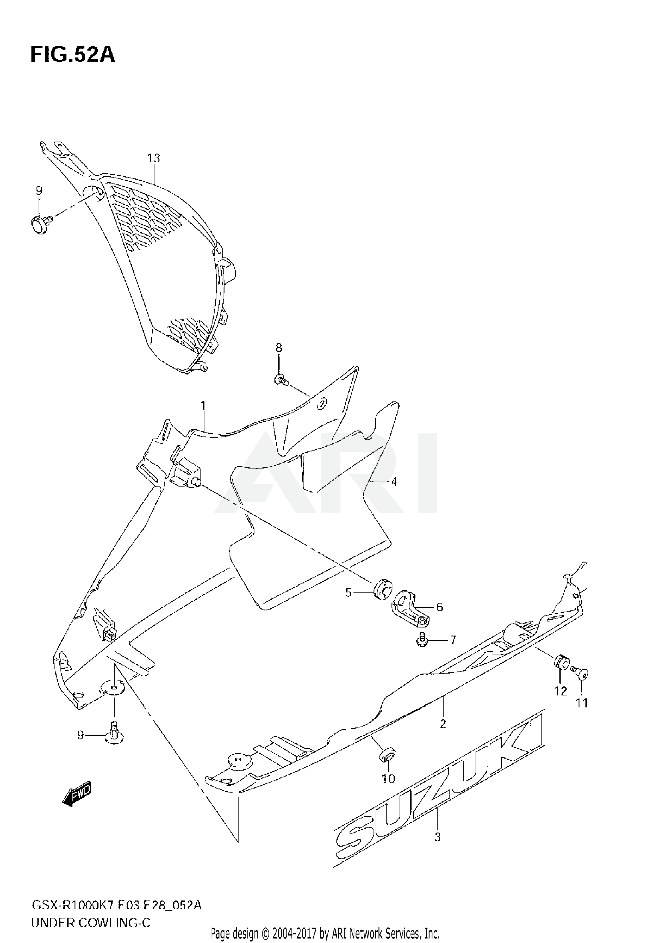 UNDER COWLING (MODEL K8)