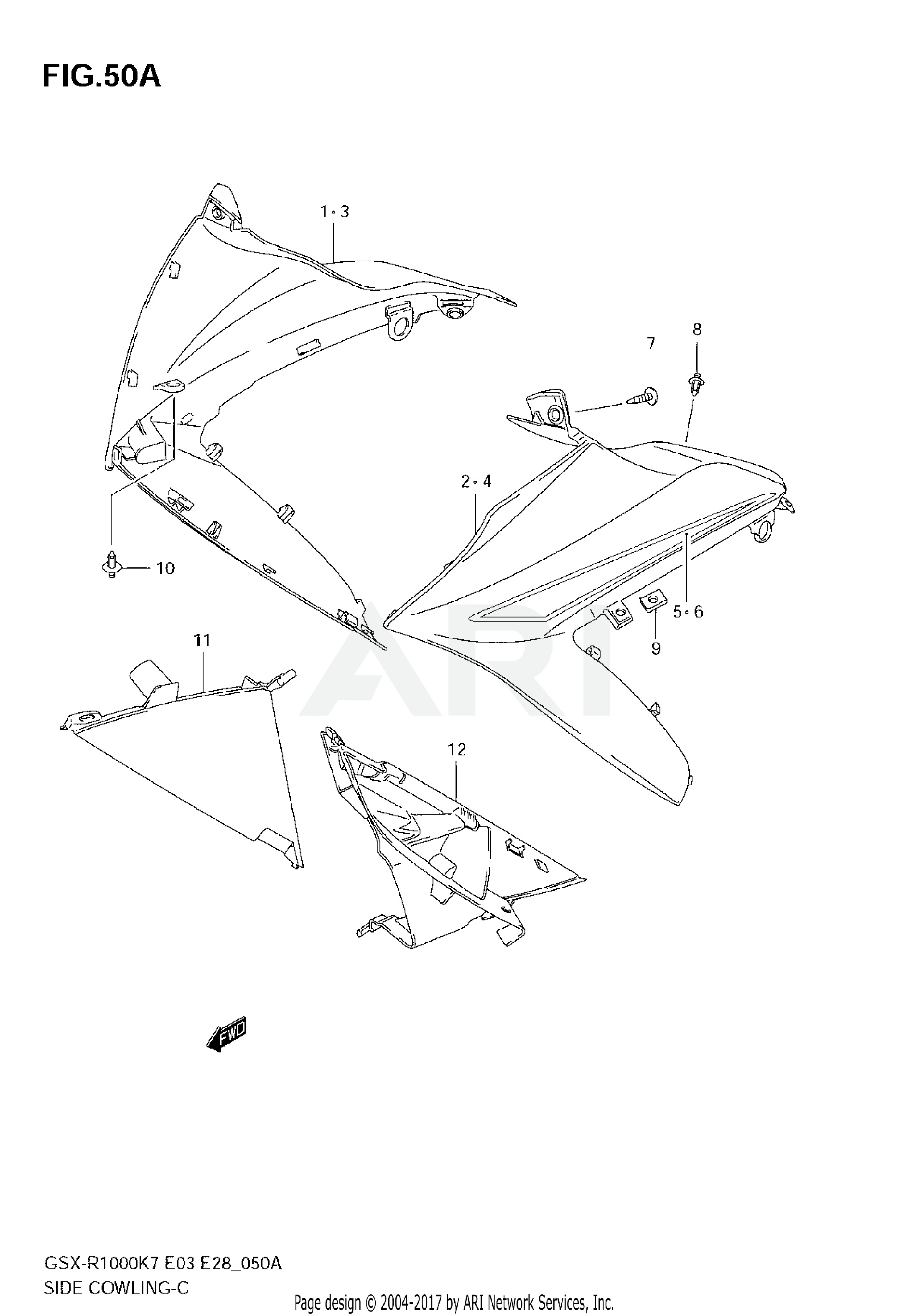 SIDE COWLING (MODEL K8)