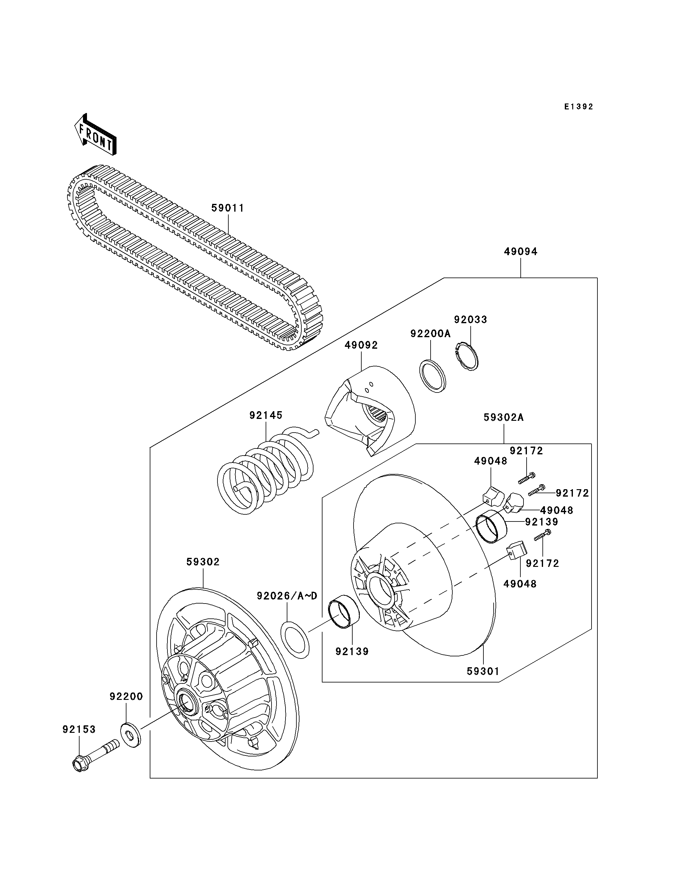 Driven Converter/Drive Belt