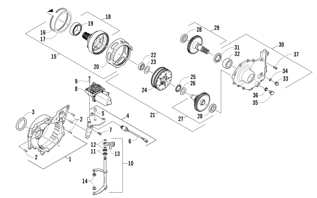 GEARCASE ASSEMBLY