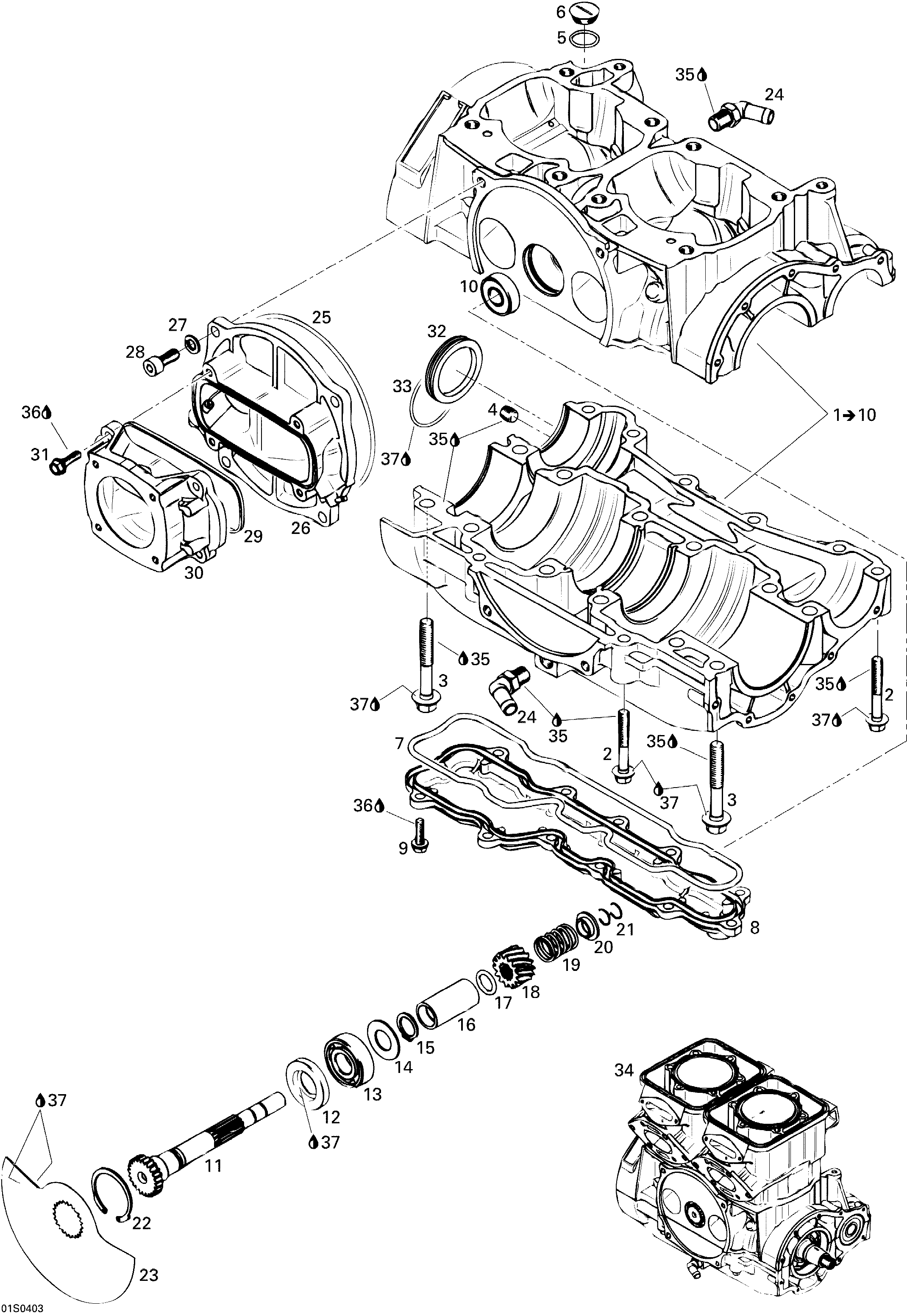 Crankcase And Rotary Valve