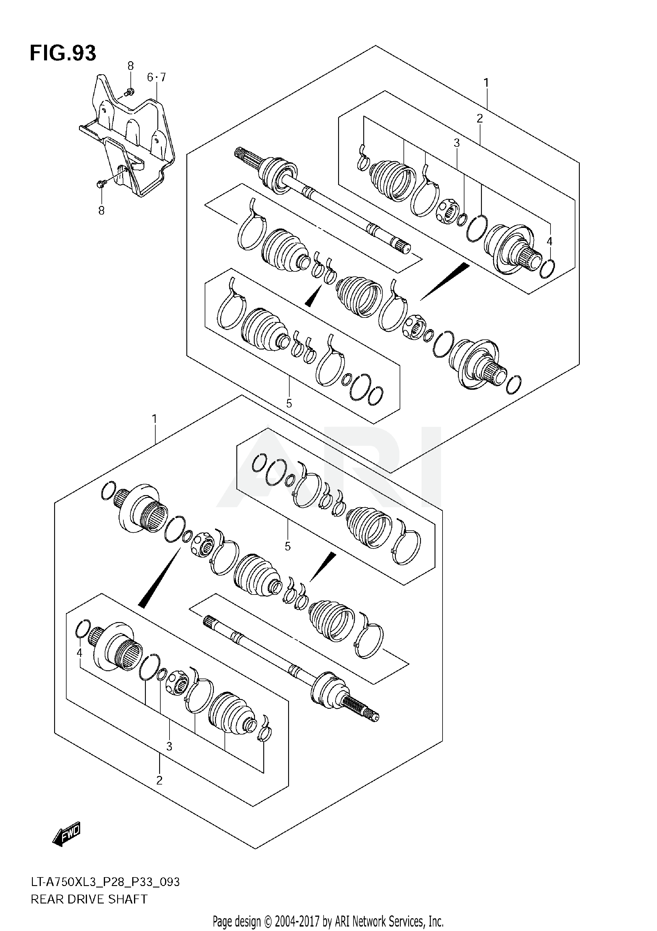 REAR DRIVE SHAFT