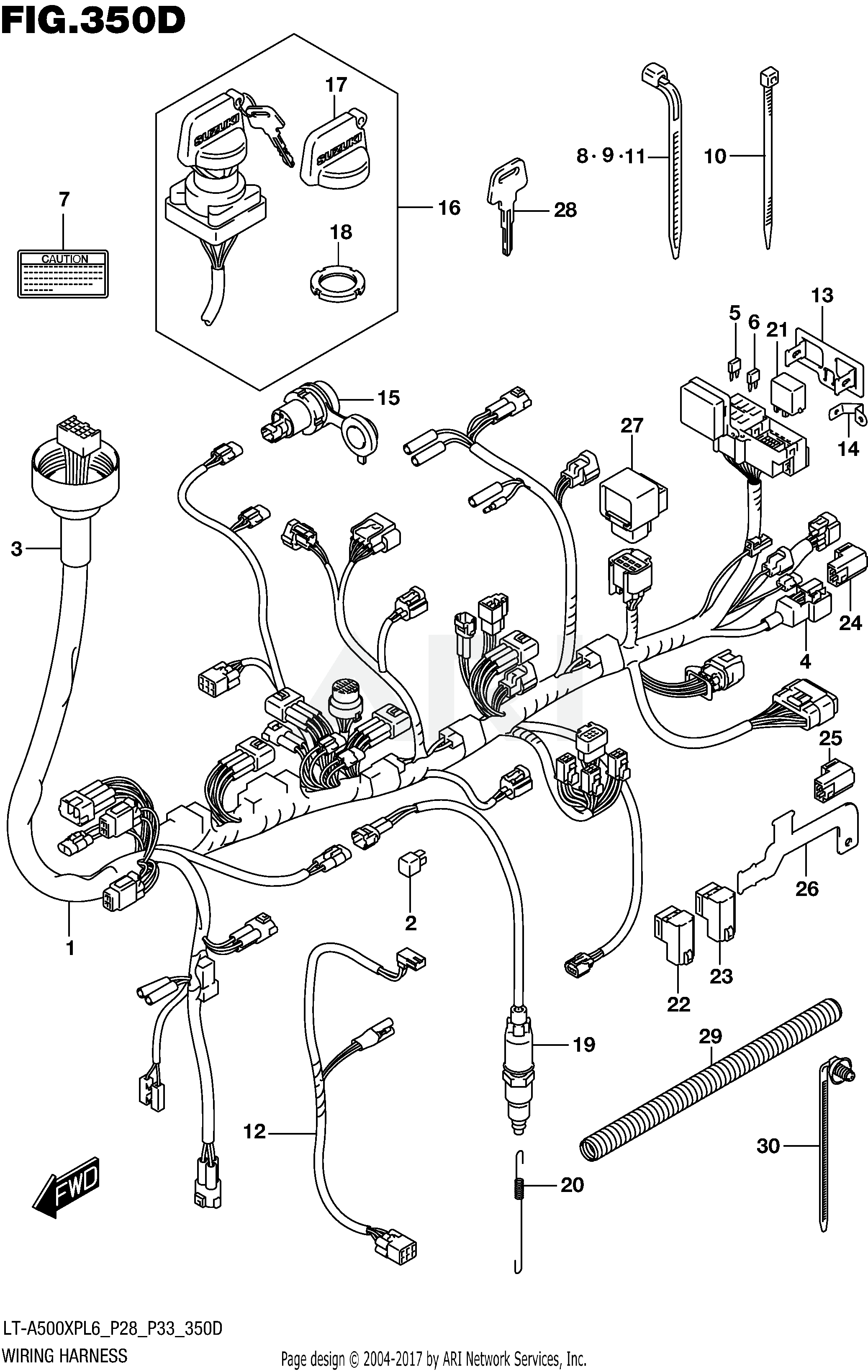 WIRING HARNESS (LT-A500XPZL6 P33)