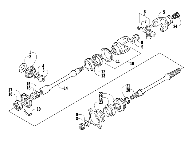 SECONDARY DRIVE ASSEMBLY