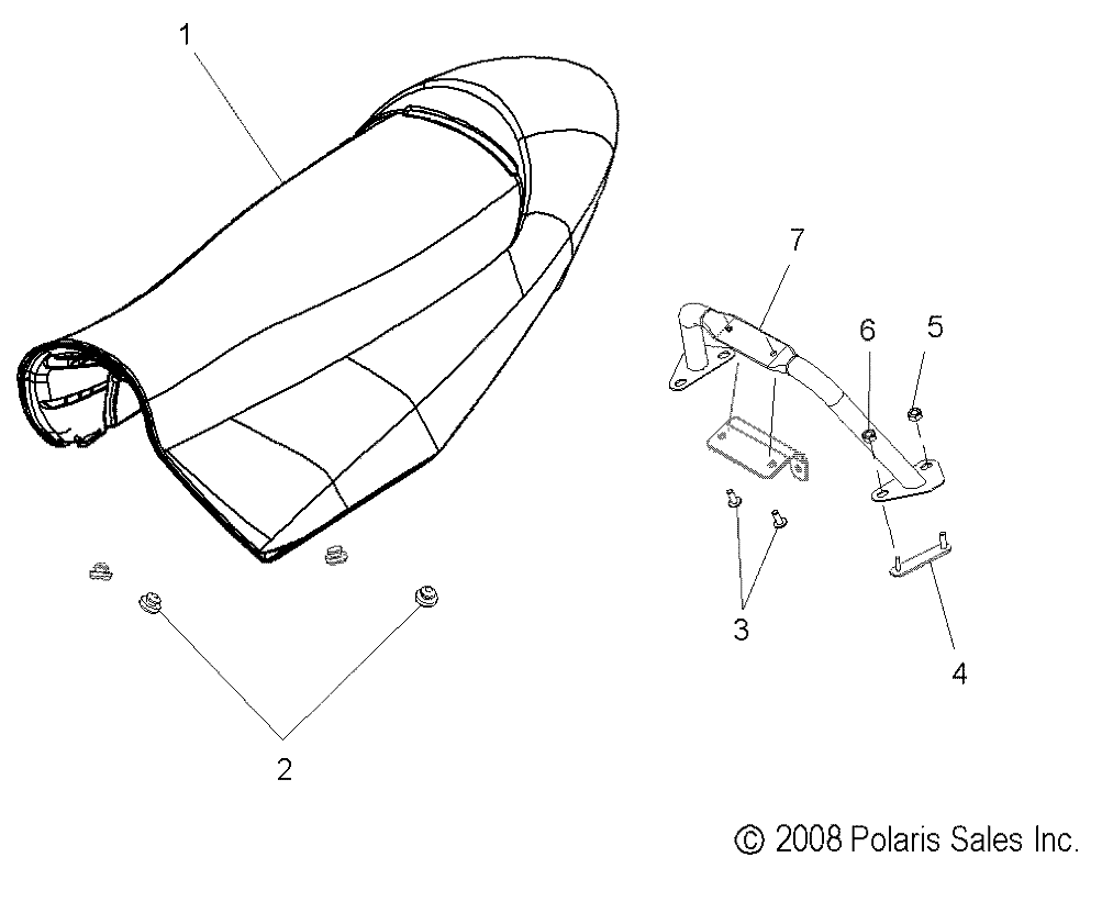 BODY, SEAT ASM. - S09PP7FS/FE (49SNOWSEAT09TRBODGN)