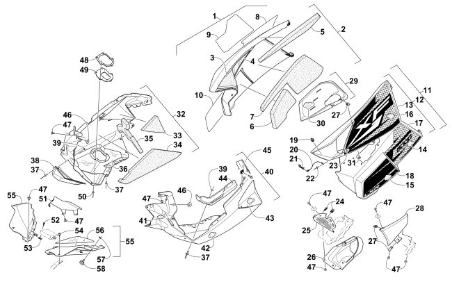 SKID PLATE AND SIDE PANEL ASSEMBLY