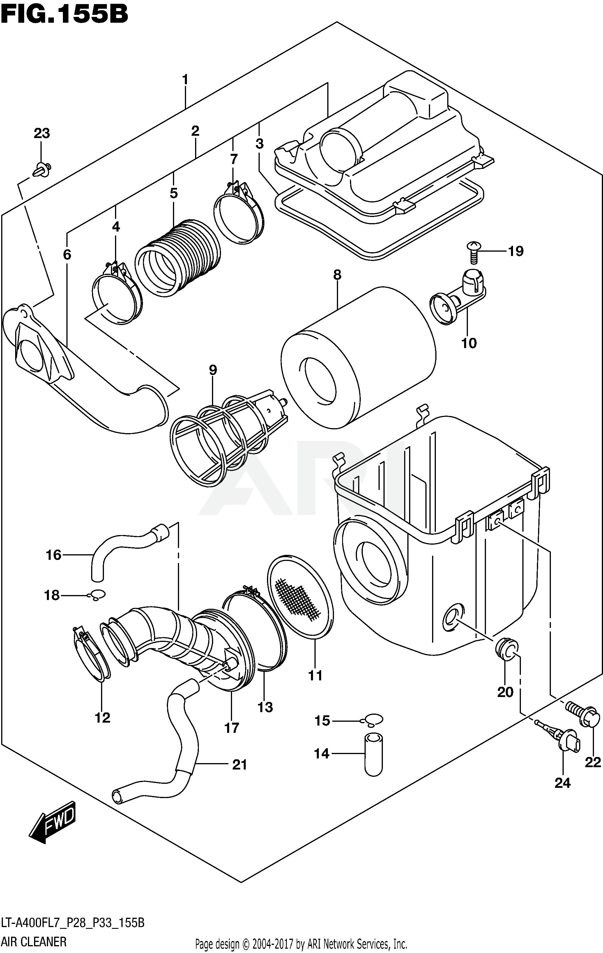 AIR CLEANER (LT-A400FL7 P33)