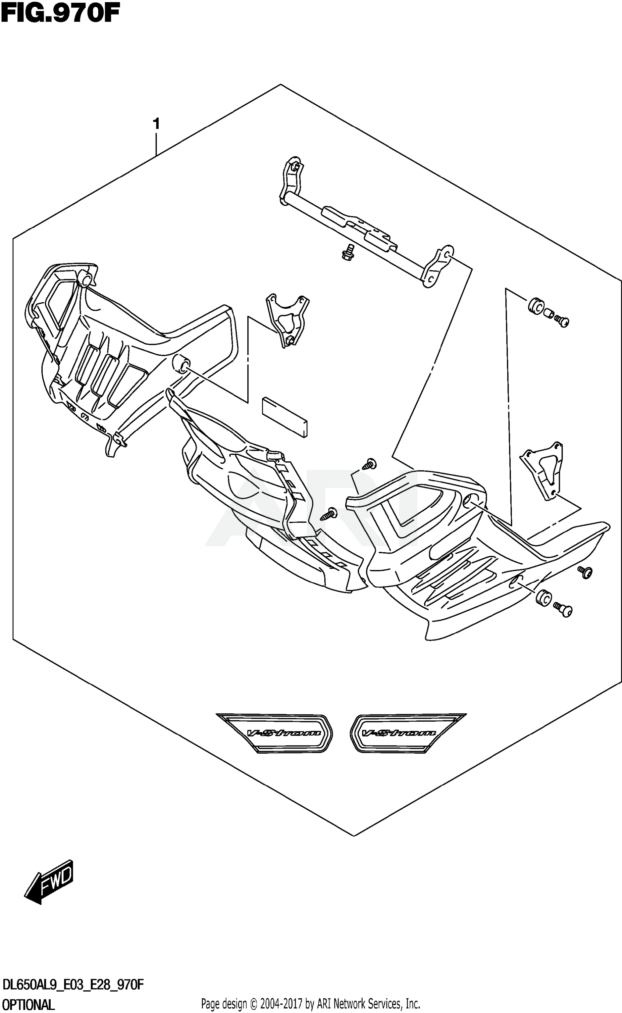 OPTIONAL (UNDER COWLING SET) (DL650A)