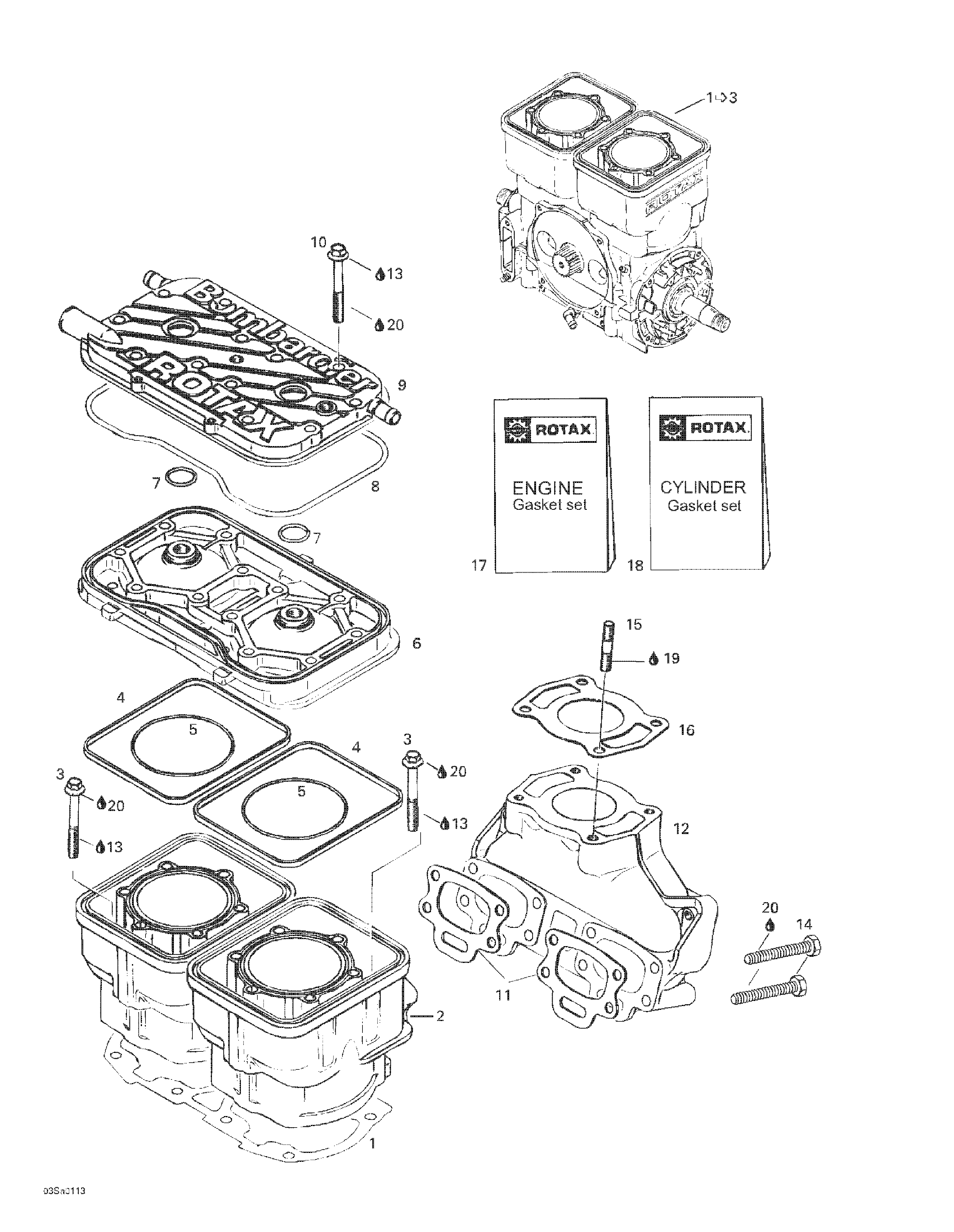 Cylinder, Exhaust Manifold