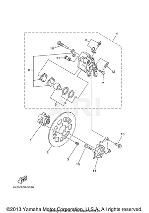 REAR BRAKE CALIPER