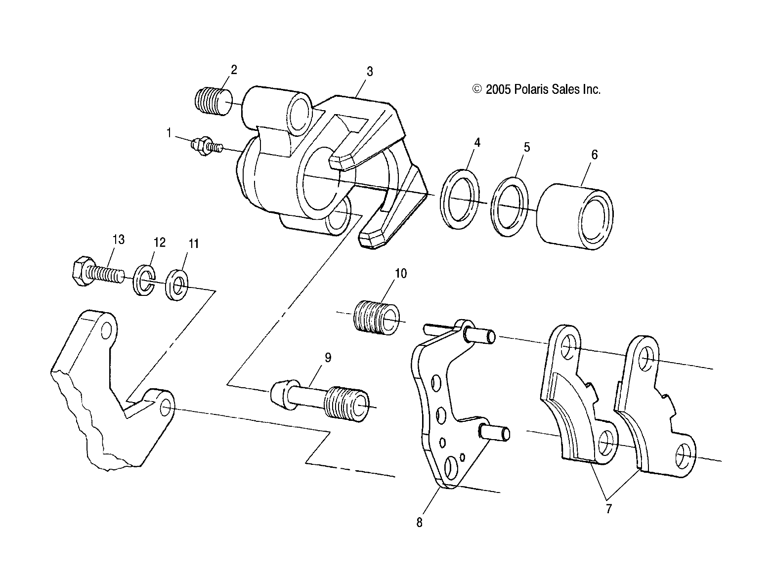 BRAKE CALIPER, FRONT - A07CL50AA (4999201649920164B04)