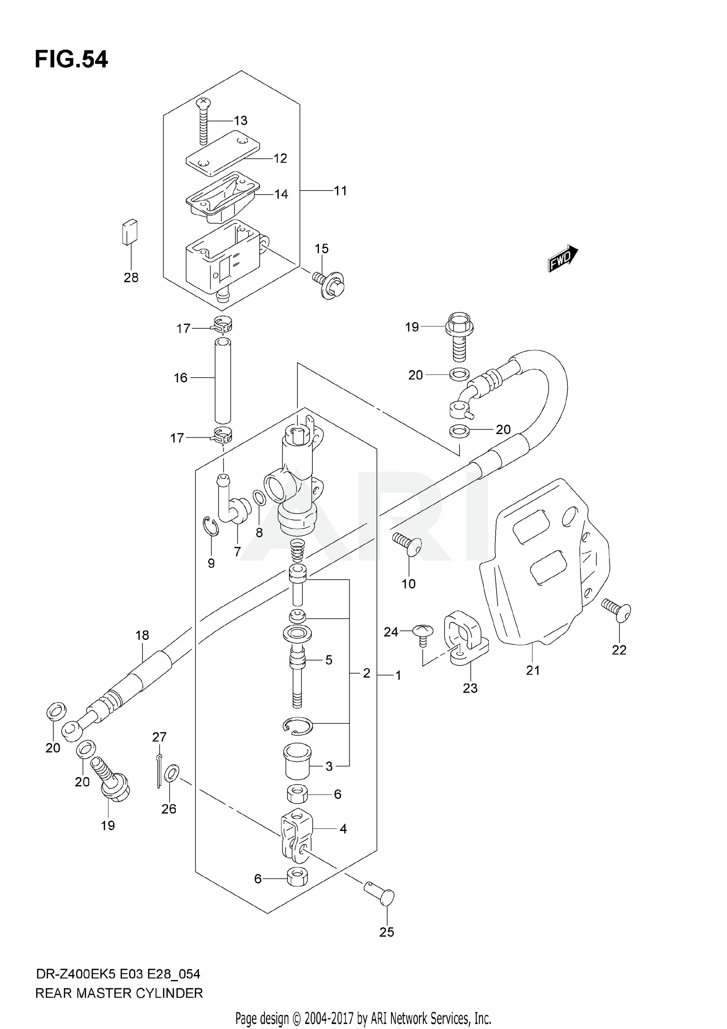 REAR MASTER CYLINDER