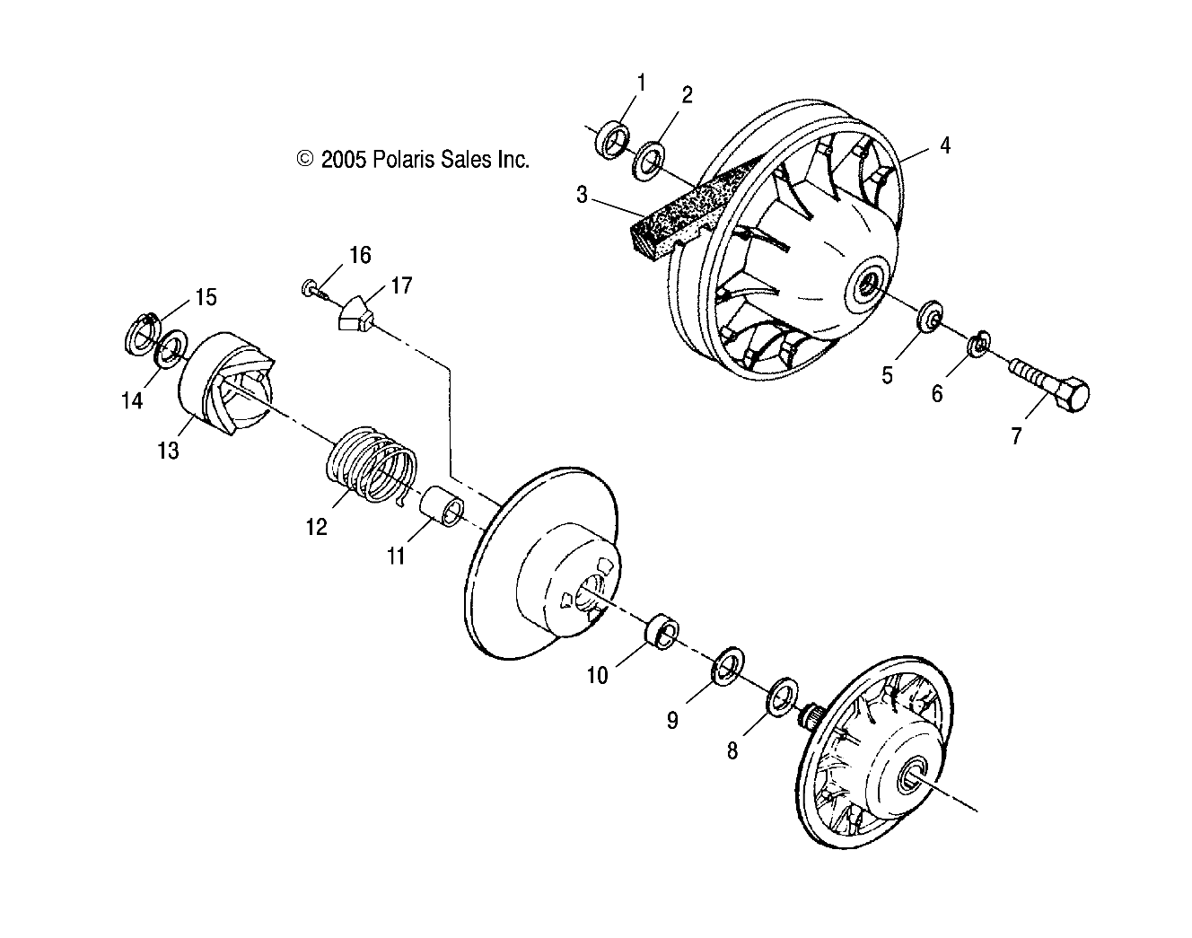 DRIVEN CLUTCH - A04BA25CA/CB (4999201499920149B14)