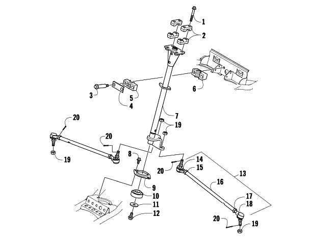 STEERING POST ASSEMBLY