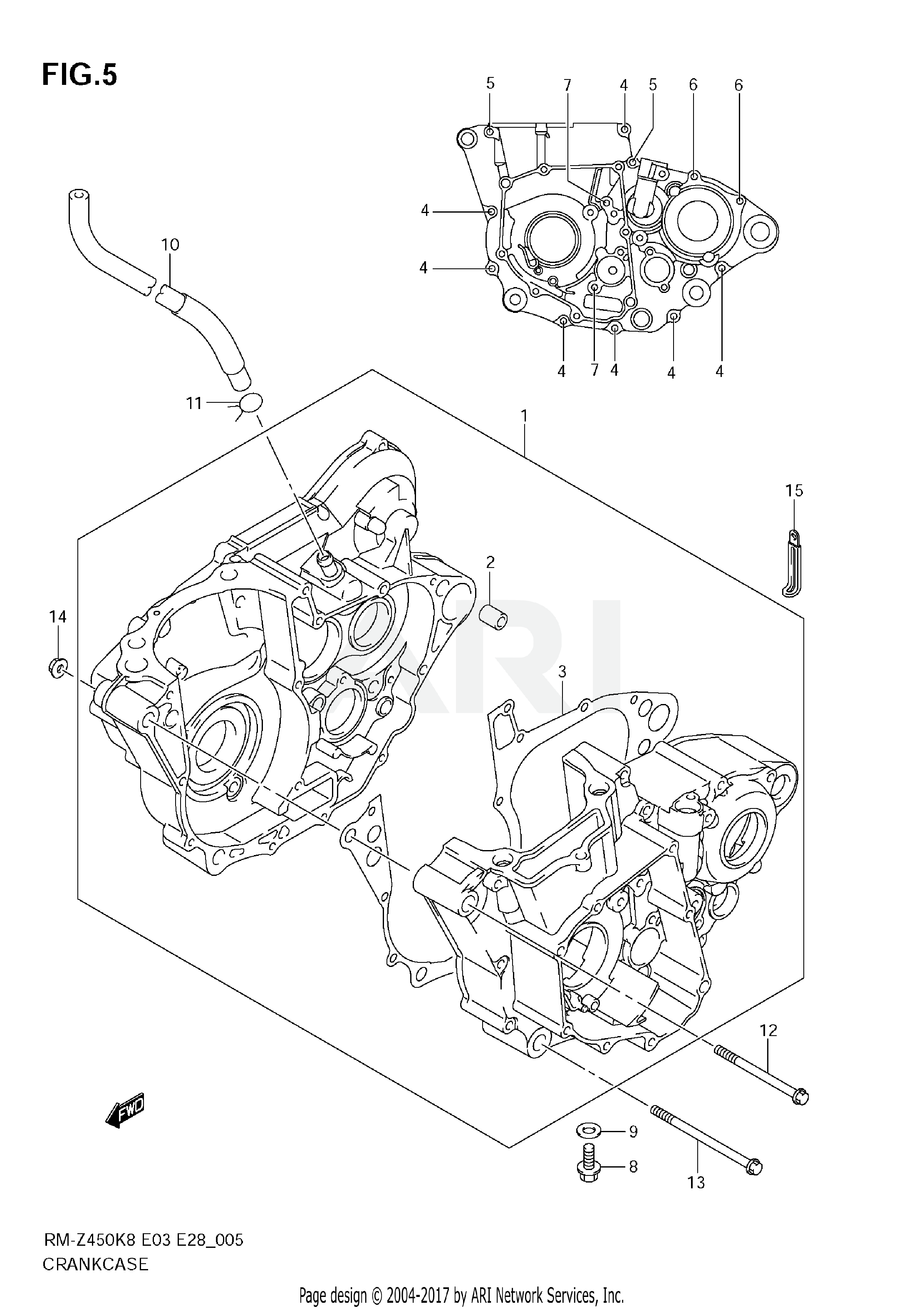 CRANKCASE (RM-Z450K 8/K9/L0)