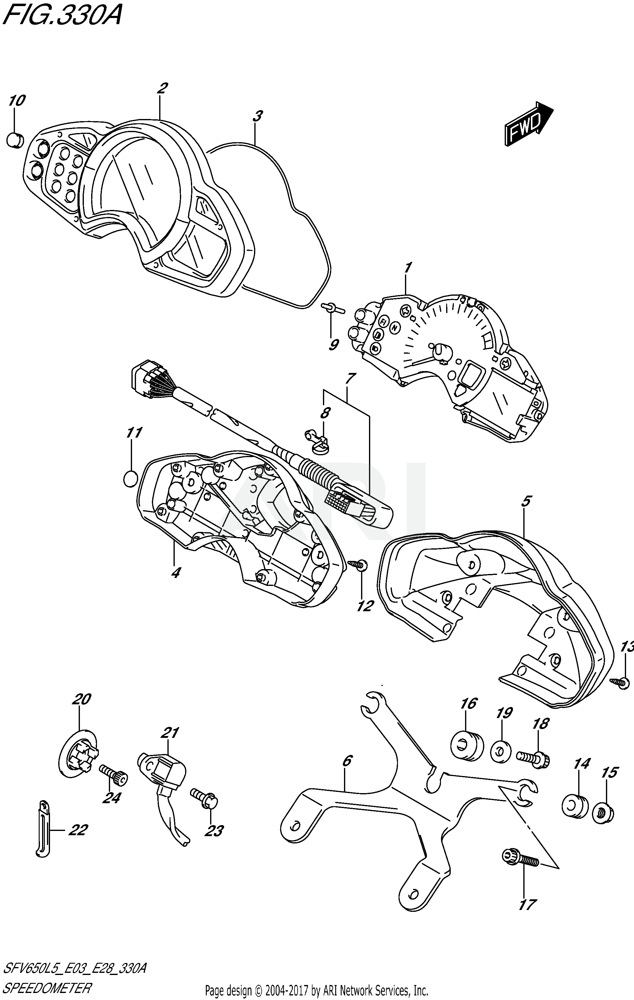 SPEEDOMETER (SFV650L5 E03)